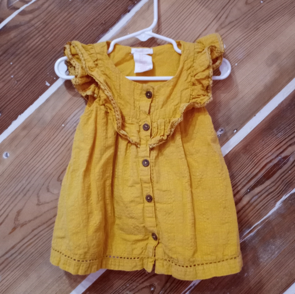 Shabby Chic 2t Boho Yellow Top